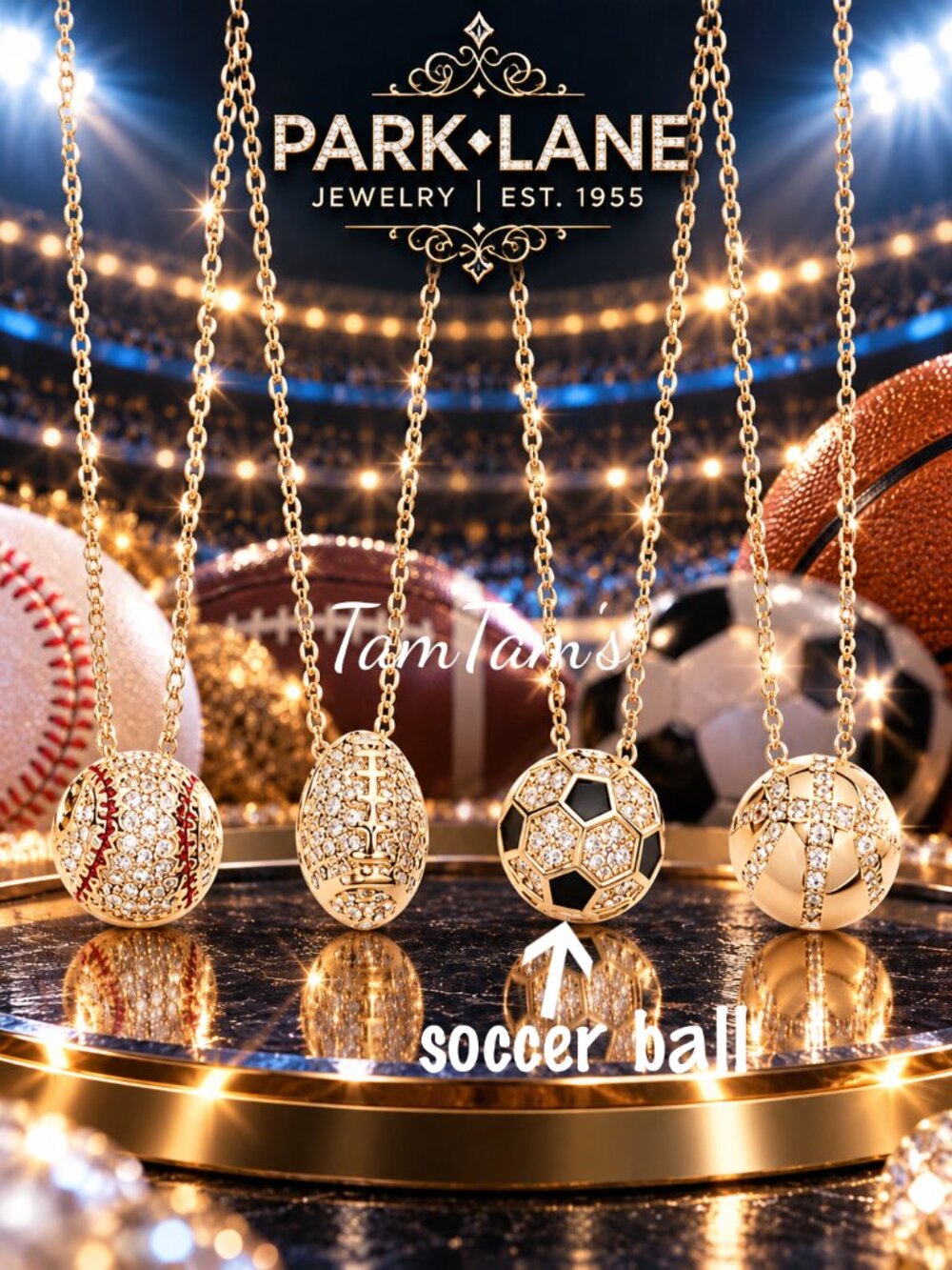 Park Lane Sports Soccer Necklace